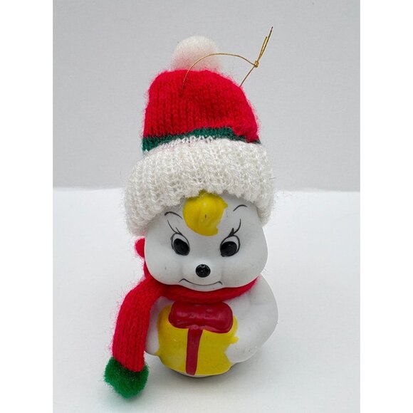 Giftco Snow Bells Christmas Ornament Snowman Bell with Knit Hat & Scarf - Picture 8 of 8